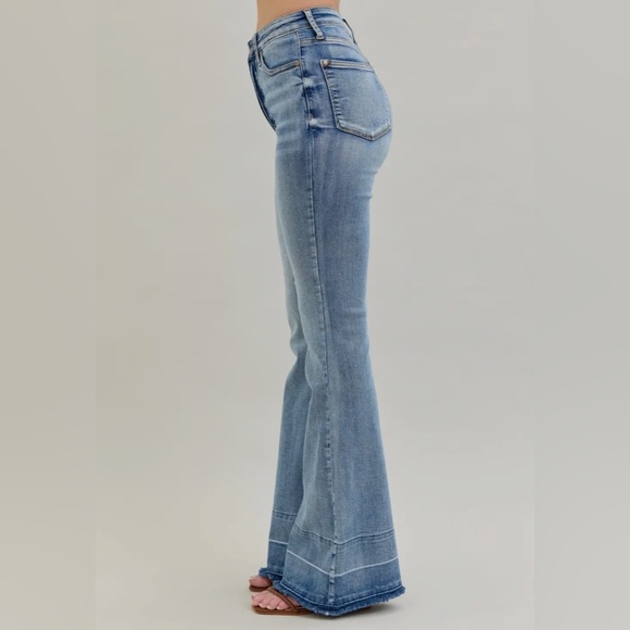 Judy Blue Jeans Tummy Control With Release Hem Flare High Waist NWT - Picture 6 of 9